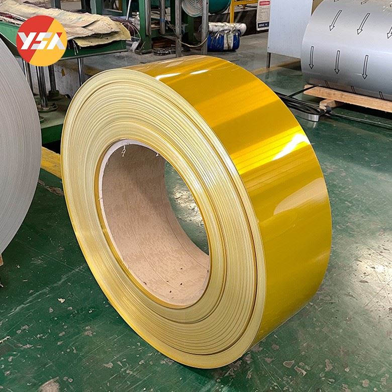 Guldfarvet aluminiumsspole